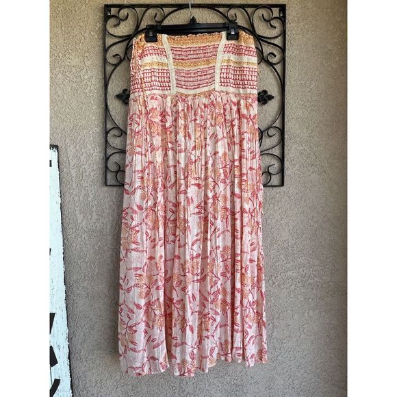 Free People Squared Off Convertible Maxi Skirt - Size Large - Multicolored - Picture 9 of 13